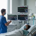 Surveillance médicale en soins intensifs avec des appareils modernes.